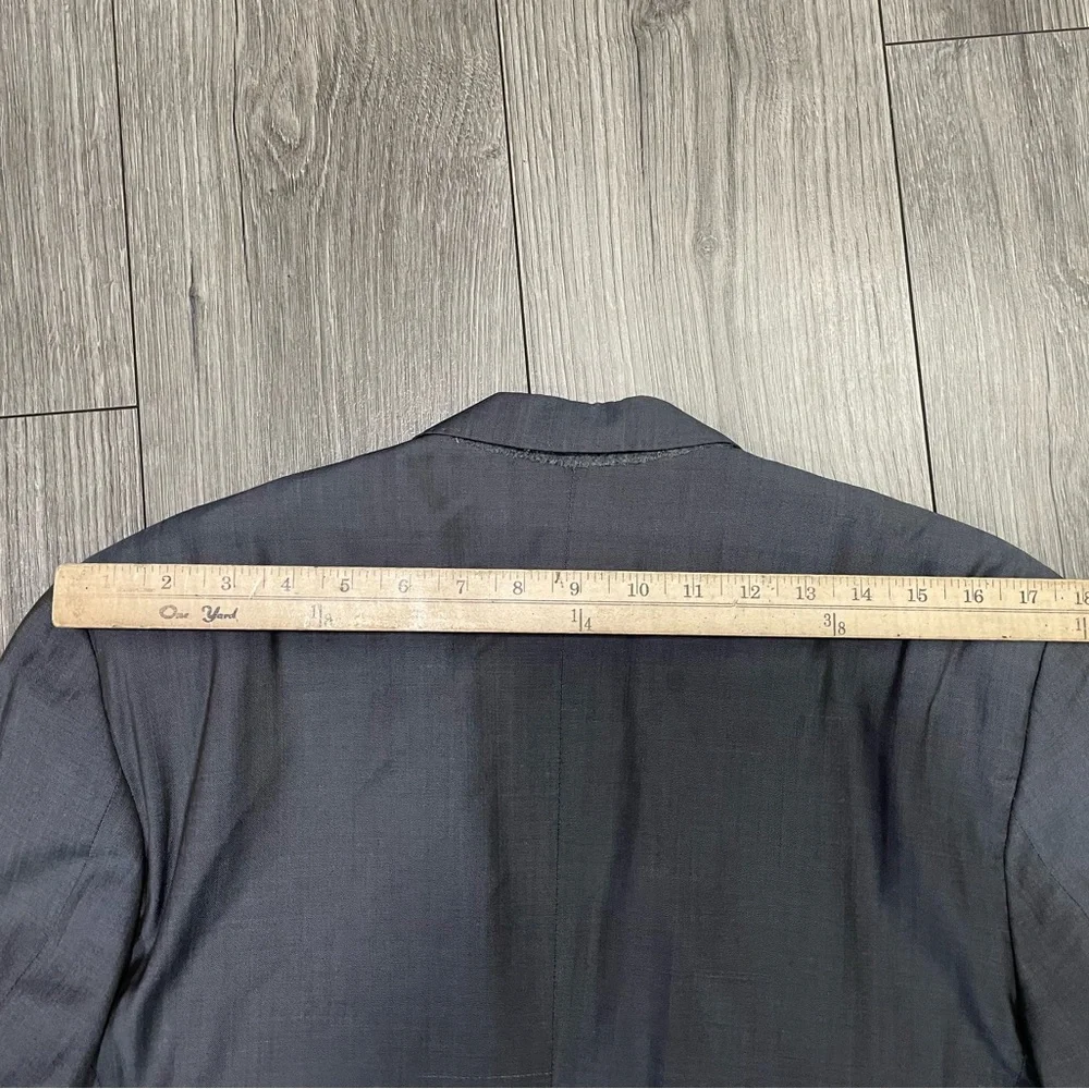 GUCCI Suit Wool Silk Grey 2‎ Piece Single Breasted Jacket Pants Set 54 Reg Italy